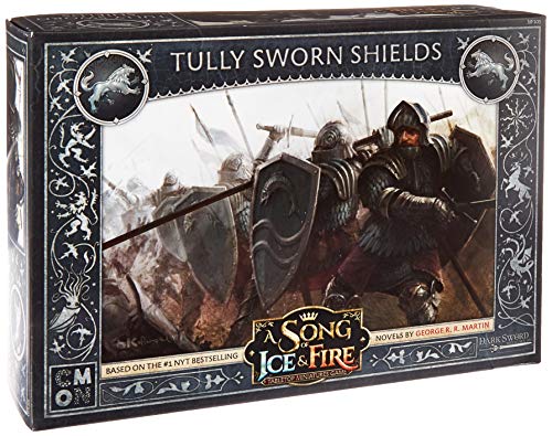 A Song of Ice and Fire -Miniatures Game Tully Sworn Shields - Strategy Game for Teens and Adults - Ages 14+ - 2+ Players - Average Playtime 45-60 Minutes - Made by Cmon