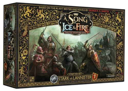 A Song of Ice and Fire - Stark Vs Lannister Starter Set - Strategy Game for Teens and Adults - Ages 14+ - 2+ Players - Average Playtime 45-60 Minutes - Made by Cmon