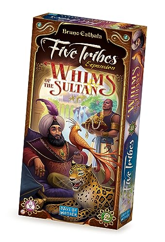 Five Tribes Whims of the Sultan Board Game EXPANSION | Worker Placement Strategy Game for Adults and Teens | Ages 13+ | 2-5 Players | Average Playtime 40-80 Minutes | Made by Days of Wonder